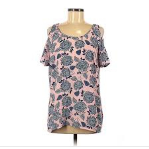 Kut from the Kloth Tops - Kut From The Kloth Floral Cold Shoulder Blouse